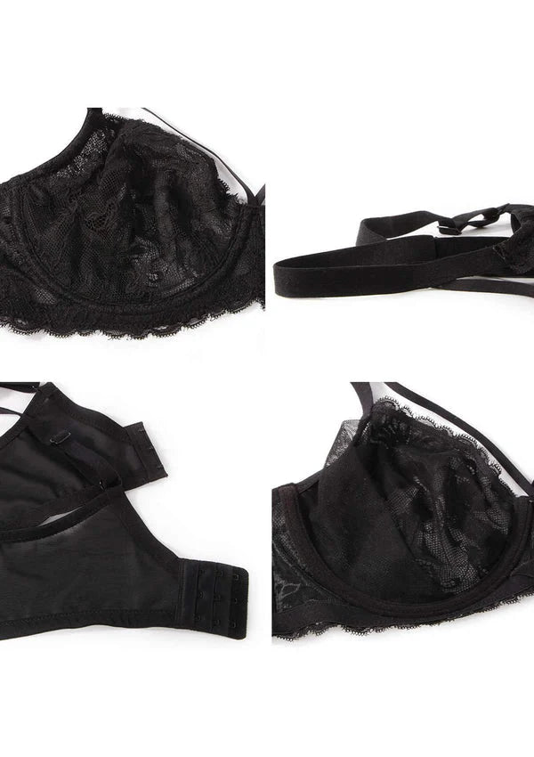 👙TRIAUMPH – [4 τεμ.] 🔥Σέξι γυναικείο σουτιέν Plus Size από 50% δαντέλα - Ένα σουτιέν plus size που αναδεικνύει την όμορφη σιλουέτα σας