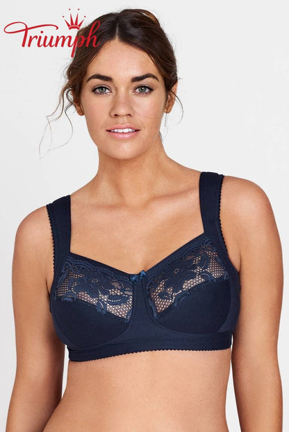 Triumph® 😊 Σετ 4 τεμαχίων: Σέξι και άνετο κλασικό σουτιέν από δαντέλα, κατάλληλο για γυναίκες με μεγαλύτερο στήθος.