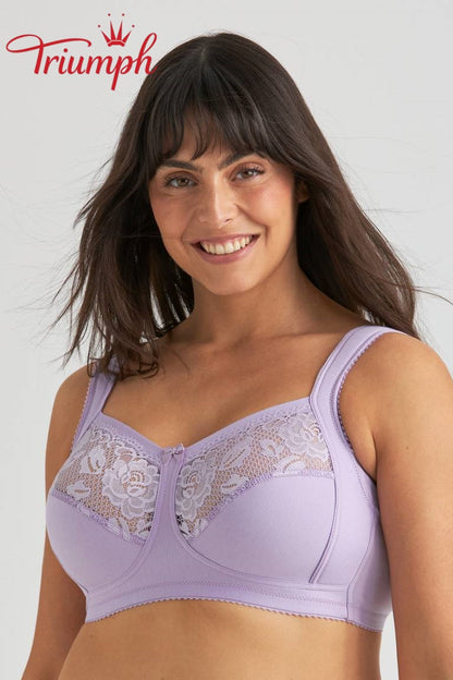 Triumph® 😊 Σετ 4 τεμαχίων: Σέξι και άνετο κλασικό σουτιέν από δαντέλα, κατάλληλο για γυναίκες με μεγαλύτερο στήθος.