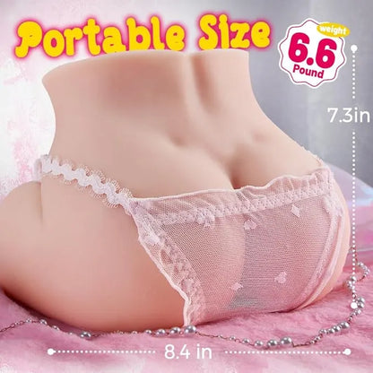 Szexbaba férfiaknak 5 szívó- és 7 rezgési móddal, realisztikus vaginával és végbélnyílással, automata maszurbátorral 3D hüvelycsatornával