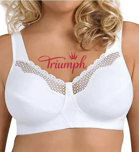 Triumph - Egyedi formájú, pamutból készült, merevítő nélküli melltartó (4 darabos)