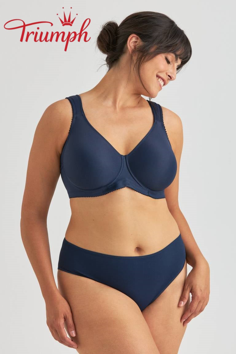 Σετ 4 τεμαχίων Triumph® 🥰 Το άνετο σουτιέν είναι κατασκευασμένο από καθαρό βαμβάκι και είναι κατάλληλο για γυναίκες με μεγαλύτερο στήθος.