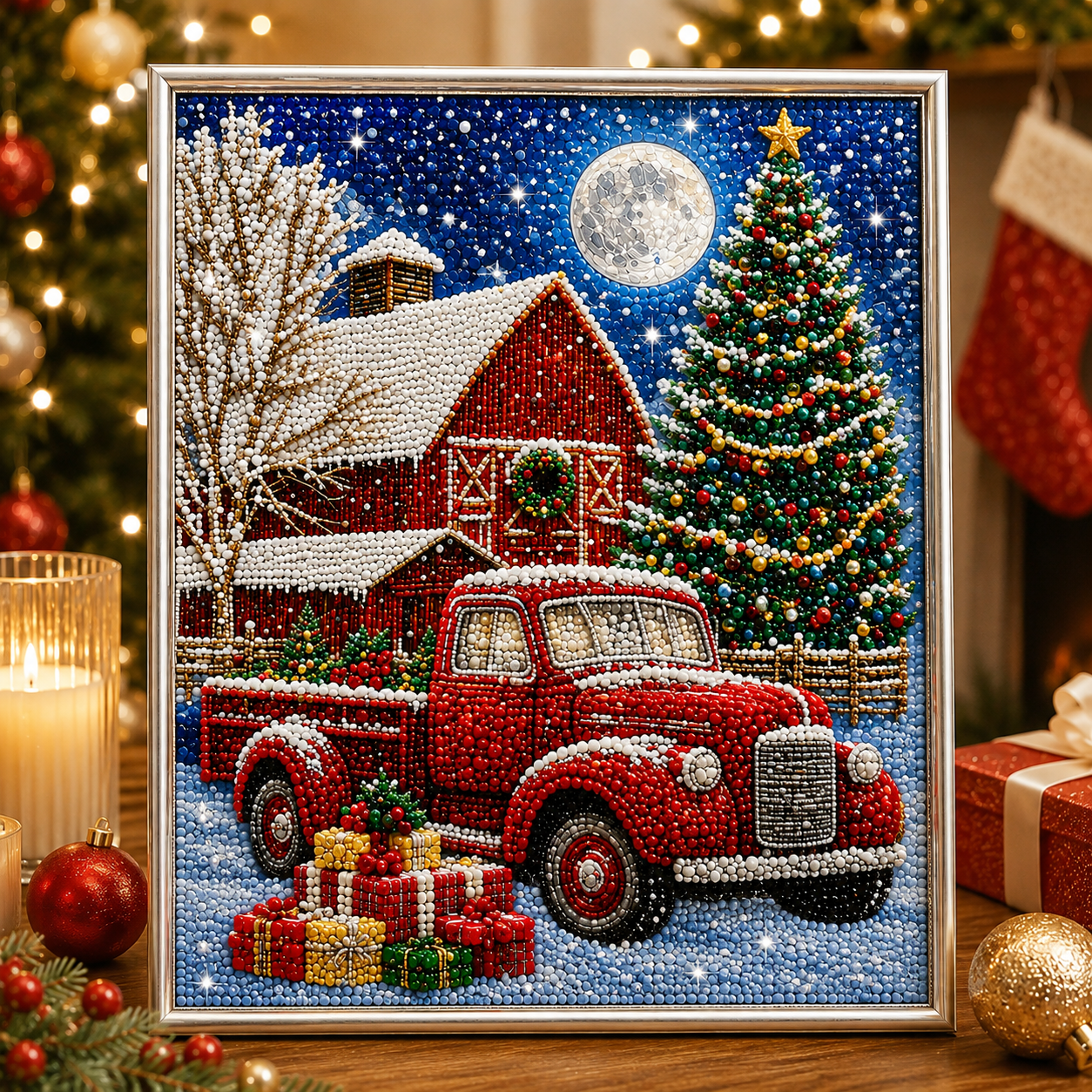 ❄️ KORAI KARÁCSONYI AKCIÓ 70% KEDVEZMÉNY 🎄 10 db-os karácsonyi és betlehemes 3D gyöngyös barkácskészlet