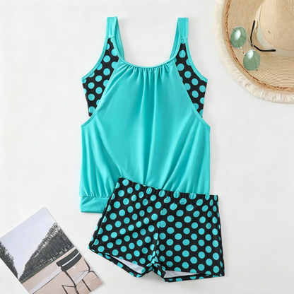 🏖️[S–3XL]👙 Női pöttyös kétrészes fürdőruha