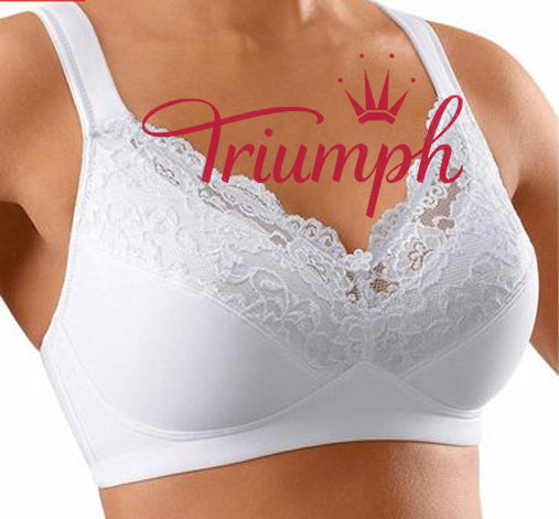 Triumph - 3τμχ (75A-110F) 💝Μαλακό σουτιέν με άνετες τιράντες, χωρίς✨ καλώδια