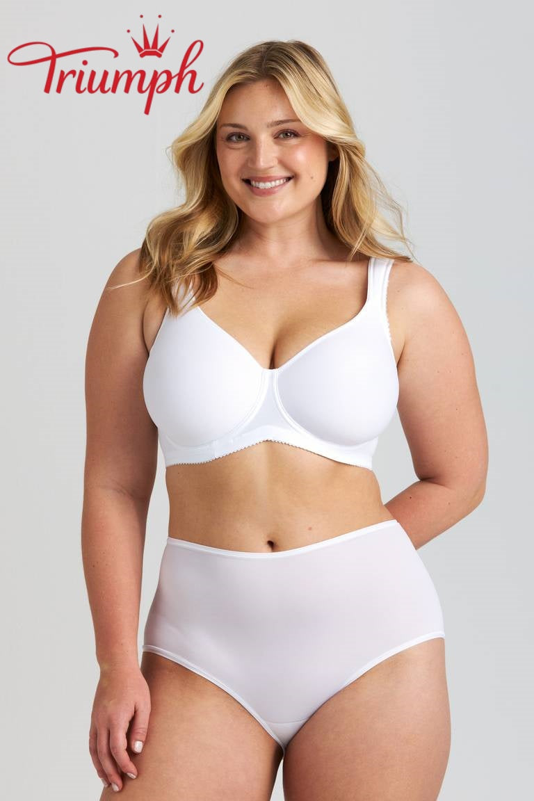 Σετ 4 τεμαχίων Triumph® 🥰 Το άνετο σουτιέν είναι κατασκευασμένο από καθαρό βαμβάκι και είναι κατάλληλο για γυναίκες με μεγαλύτερο στήθος.