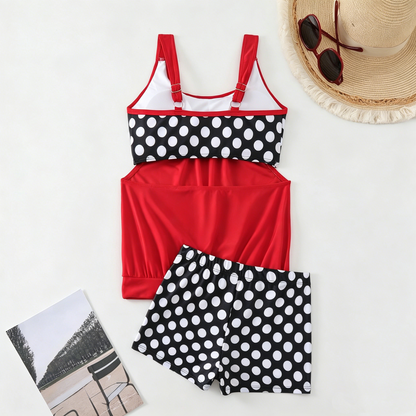 🏖️[S–3XL]👙 Női pöttyös kétrészes fürdőruha