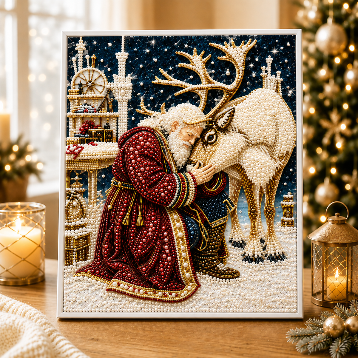 ❄️ KORAI KARÁCSONYI AKCIÓ 70% KEDVEZMÉNY 🎄 10 db-os karácsonyi és betlehemes 3D gyöngyös barkácskészlet