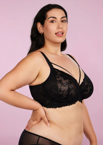 👙TRIAUMPH – [4 τεμ.] 🔥Σέξι γυναικείο σουτιέν Plus Size από 50% δαντέλα - Ένα σουτιέν plus size που αναδεικνύει την όμορφη σιλουέτα σας
