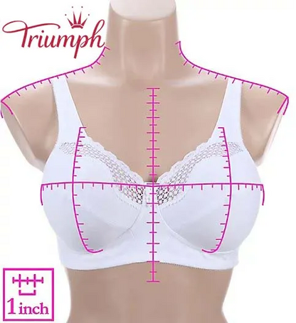 Triumph - Egyedi formájú, pamutból készült, merevítő nélküli melltartó (4 darabos)