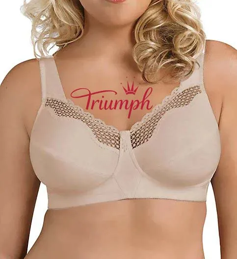 Triumph - Egyedi formájú, pamutból készült, merevítő nélküli melltartó (4 darabos)