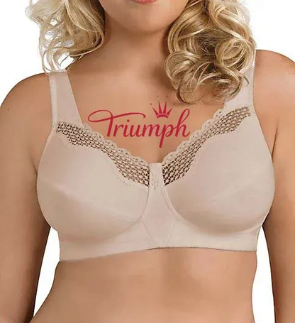 Triumph - Egyedi formájú, pamutból készült, merevítő nélküli melltartó (4 darabos)