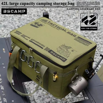 🔥Hot Sale 49% OFF🔥Μεγάλης χωρητικότητας Εξωτερική πτυσσόμενη τσάντα αποθήκευσης Αδιάβροχη φορητή οργάνωση κάμπινγκ και πικνίκ