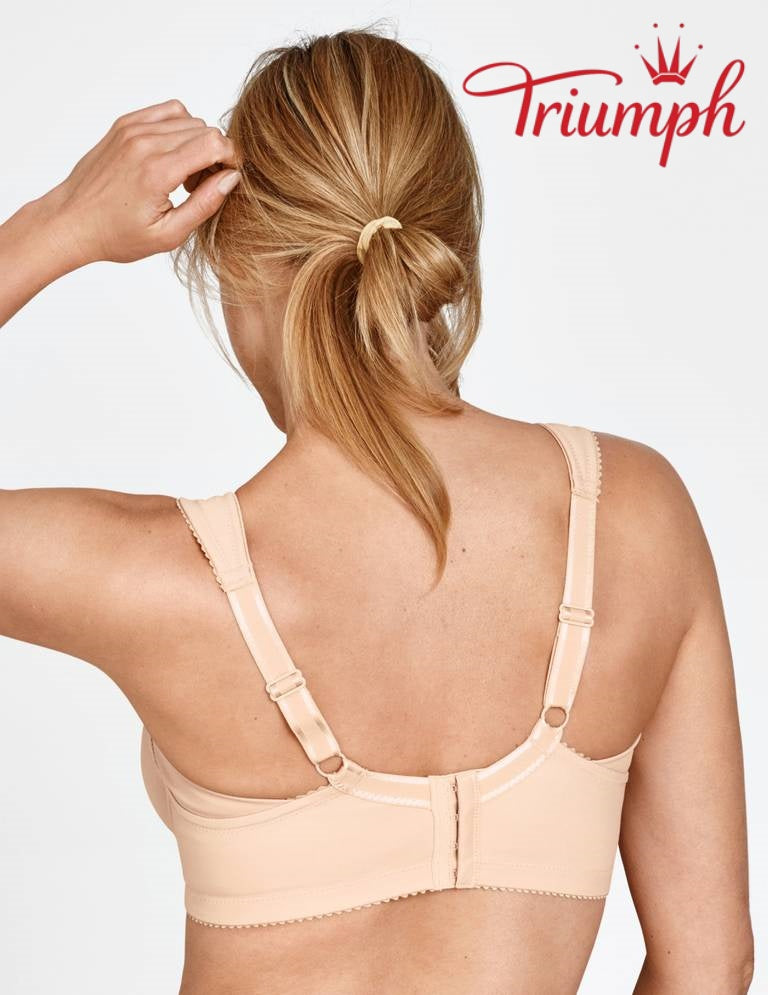 Σετ 4 τεμαχίων Triumph® 🥰 Το άνετο σουτιέν είναι κατασκευασμένο από καθαρό βαμβάκι και είναι κατάλληλο για γυναίκες με μεγαλύτερο στήθος.