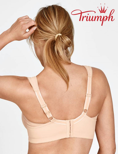 Σετ 4 τεμαχίων Triumph® 🥰 Το άνετο σουτιέν είναι κατασκευασμένο από καθαρό βαμβάκι και είναι κατάλληλο για γυναίκες με μεγαλύτερο στήθος.