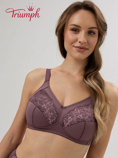 💖Σετ 4 τεμαχίων Triumph® ✨Διαφανές σουτιέν χωρίς ενίσχυση για μεγάλο στήθος