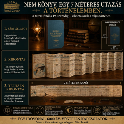 ✝🏛️ Adams Szinkronológiai Történeti Táblázata – Bibliai és világtörténelem egyben 🌏📜