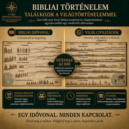 ✝🏛️ Adams Szinkronológiai Történeti Táblázata – Bibliai és világtörténelem egyben 🌏📜