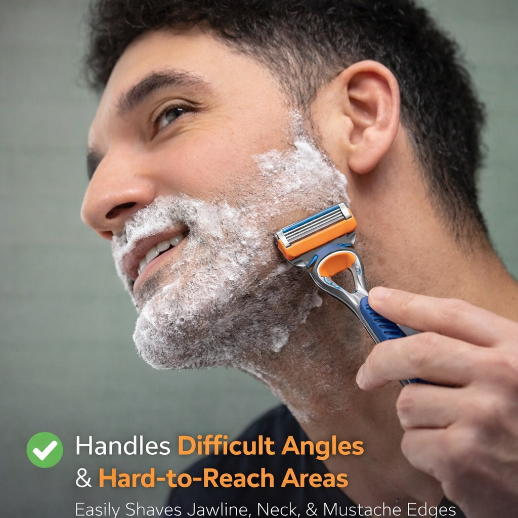 Travel Friendly Five Layer Blade Grip Shaving Razor
