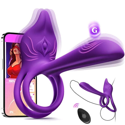🎄Újévi leárazás |🎁Enchanted Girl Luxe intelligens vibrációs gyűrű – Alkalmazásvezérelt öröm pároknak 💫