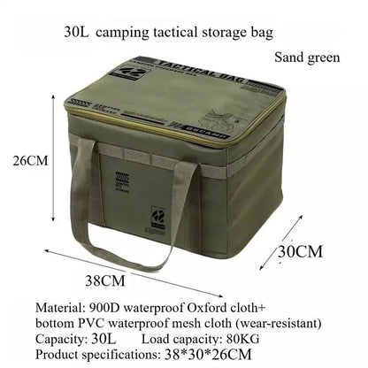 🔥Hot Sale 49% OFF🔥Μεγάλης χωρητικότητας Εξωτερική πτυσσόμενη τσάντα αποθήκευσης Αδιάβροχη φορητή οργάνωση κάμπινγκ και πικνίκ
