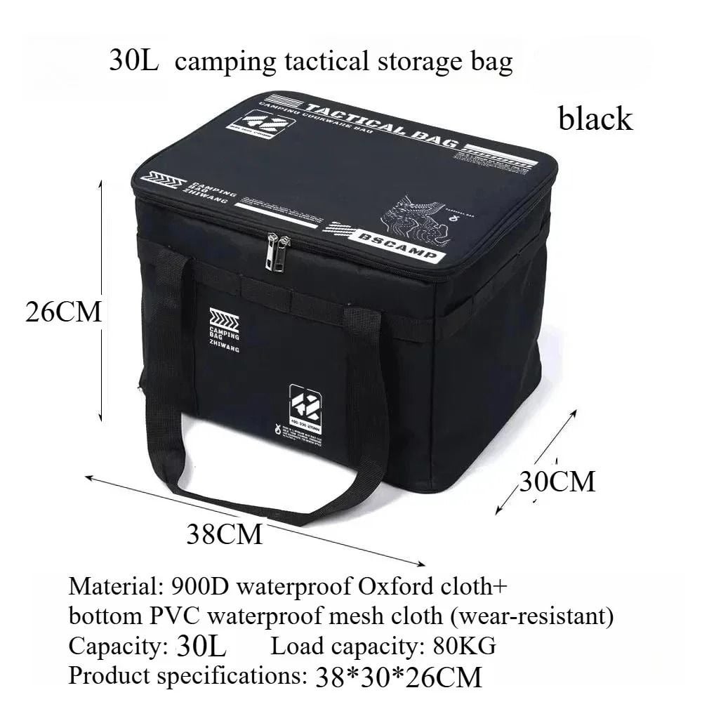 🔥Hot Sale 49% OFF🔥Μεγάλης χωρητικότητας Εξωτερική πτυσσόμενη τσάντα αποθήκευσης Αδιάβροχη φορητή οργάνωση κάμπινγκ και πικνίκ
