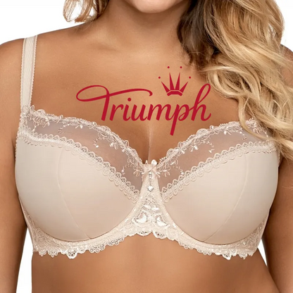 Triumph® 4 darabos szett💖50% kedvezmény✨2024 Új elegáns plus size csipke melltartó állítható vállpánttal [65A-120H]