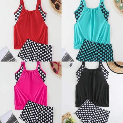🏖️[S–3XL]👙 Női pöttyös kétrészes fürdőruha
