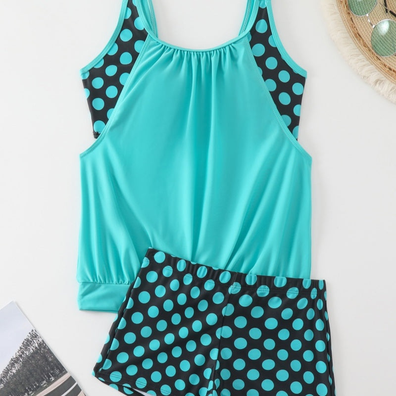 🏖️[S–3XL]👙 Női pöttyös kétrészes fürdőruha
