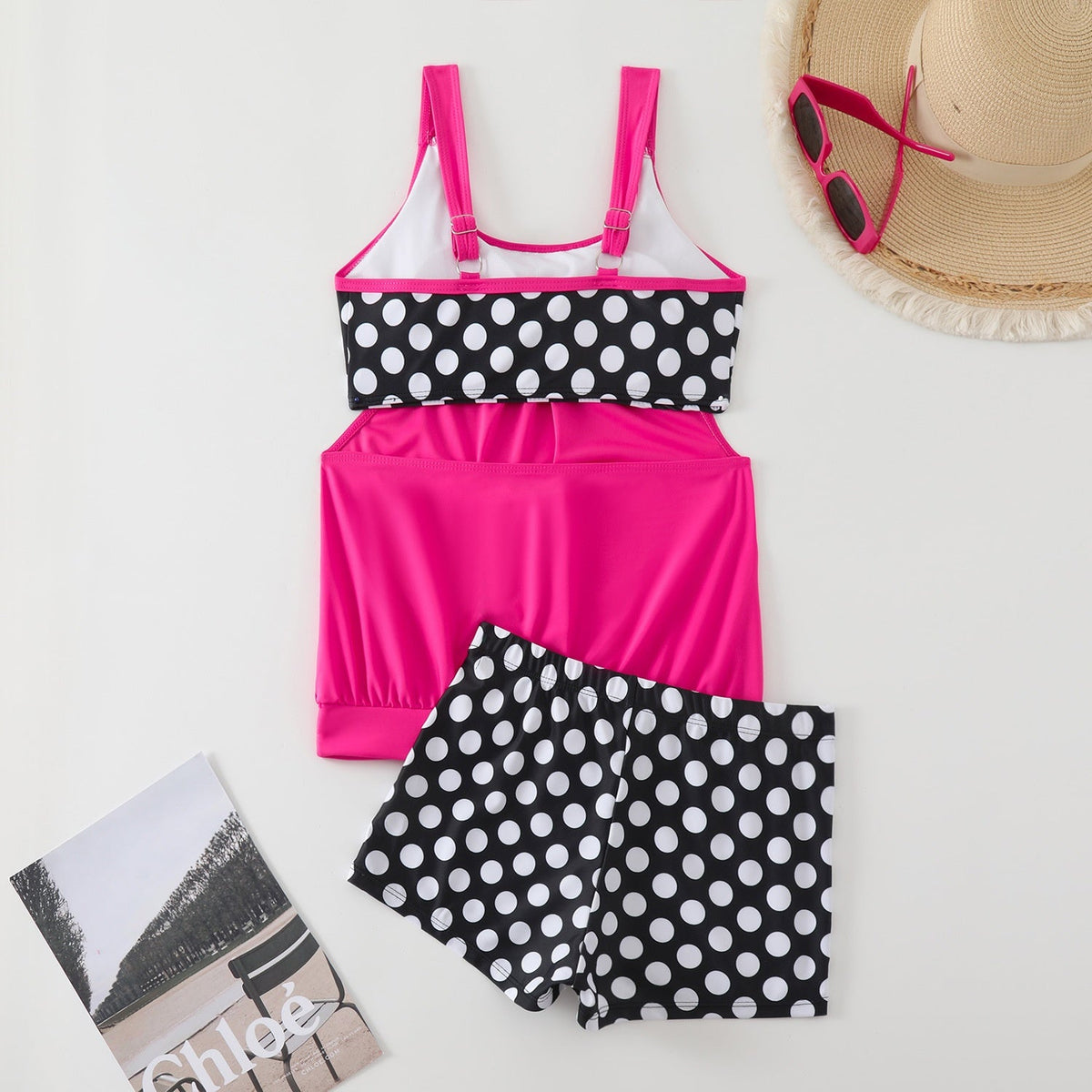 🏖️[S–3XL]👙 Női pöttyös kétrészes fürdőruha