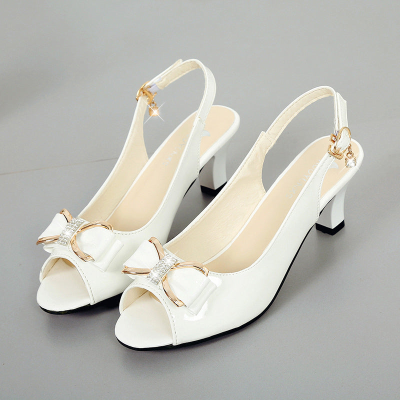 👡Elegáns, nyitott orrú női szandál hátsó pánttal