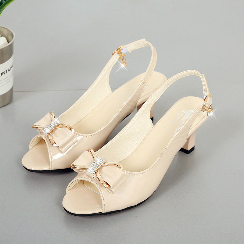 👡Elegáns, nyitott orrú női szandál hátsó pánttal